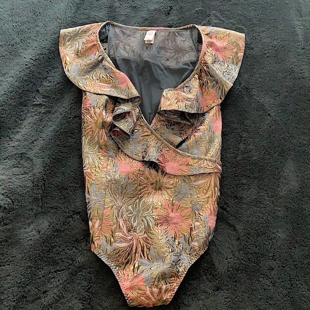 Vs metallic bodysuit